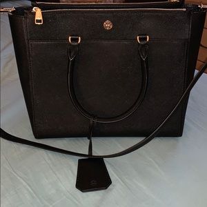 Tory Burch Robinson double zip tote